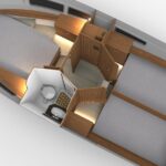 Balt 918 Titan - below deck, plan