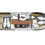 Motor yacht SunCamper 35 Flybridge - plan, sleeping berths